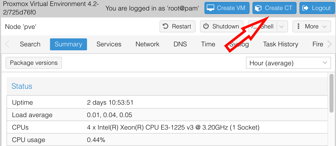 how to download a template i created proxmox